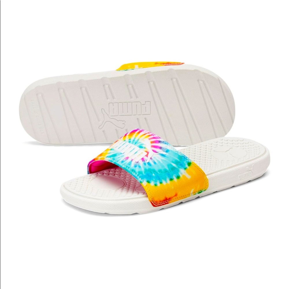 NWT Puma cool cat woman size 8 tie-die sandals